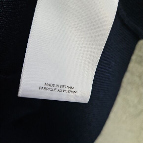 Express Navy Turtleneck Women's Med tunic Marino Wool nylon Sweater soft - Picture 6 of 10